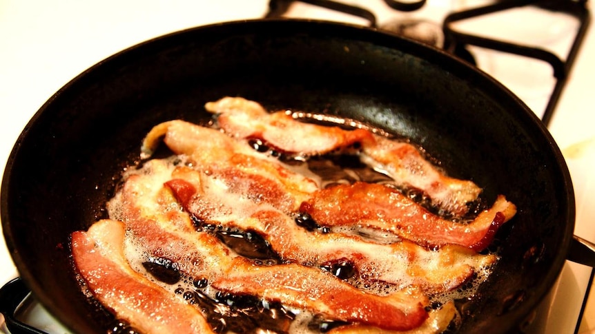 Fried bacon