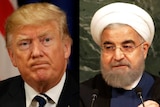 US President Donald Trump and Iranian President Hassan Rouhani.