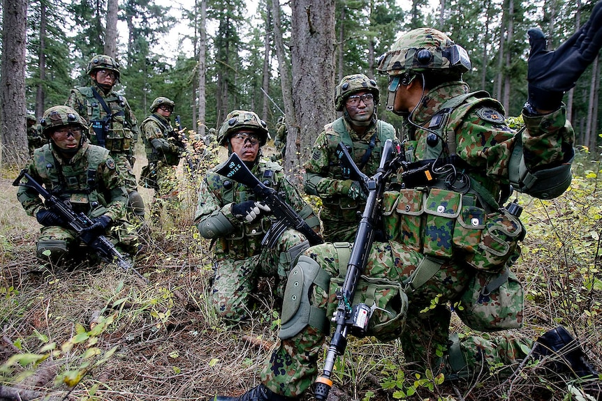 Japan's Self-Defence Force in training with US forces