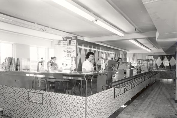 Cafe in the old Coorparoo building