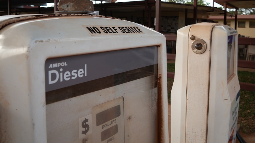 Diesel bowser at remote Cape York roadhouse