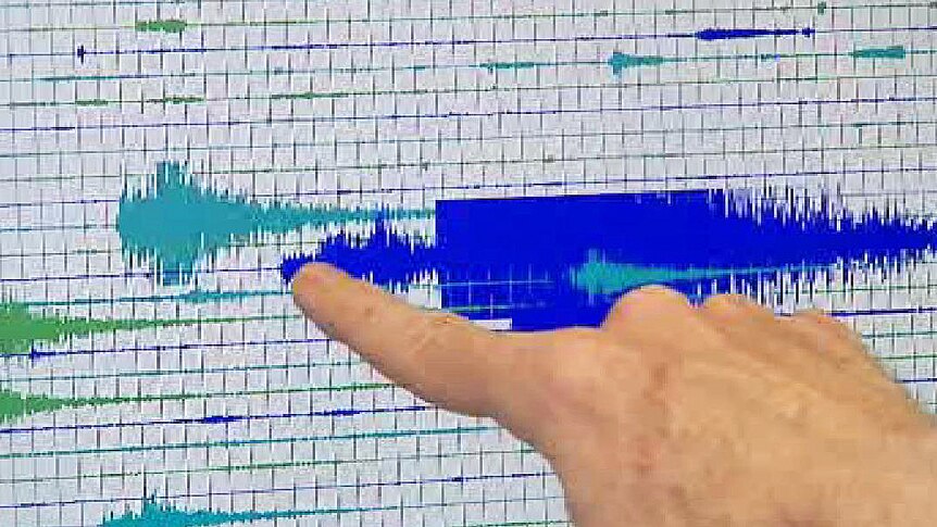 Seismic equipment shows the severity of the jolt in the mid-north of South Australia