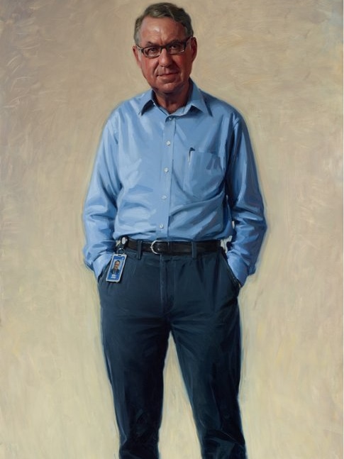 Portrait of David Gonski ac, by Paul Newton