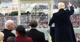 Donald Trump delivers his inaugural address