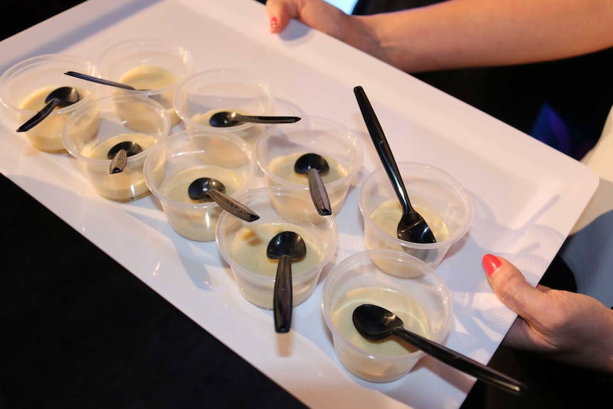 A calcium supplement jelly made out of seaweed and lobster shells.