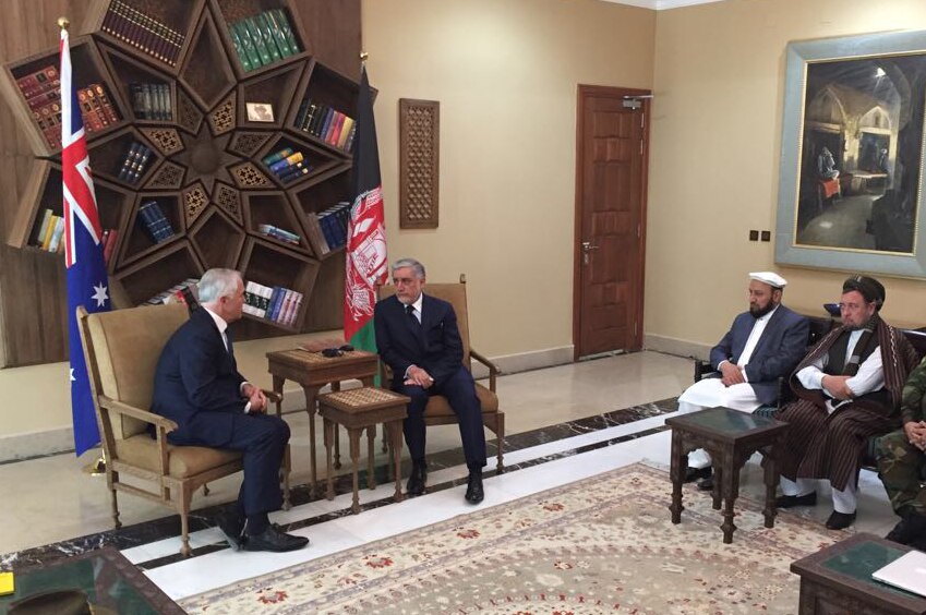 Malcolm Turnbull visits Abdullah Abdullah