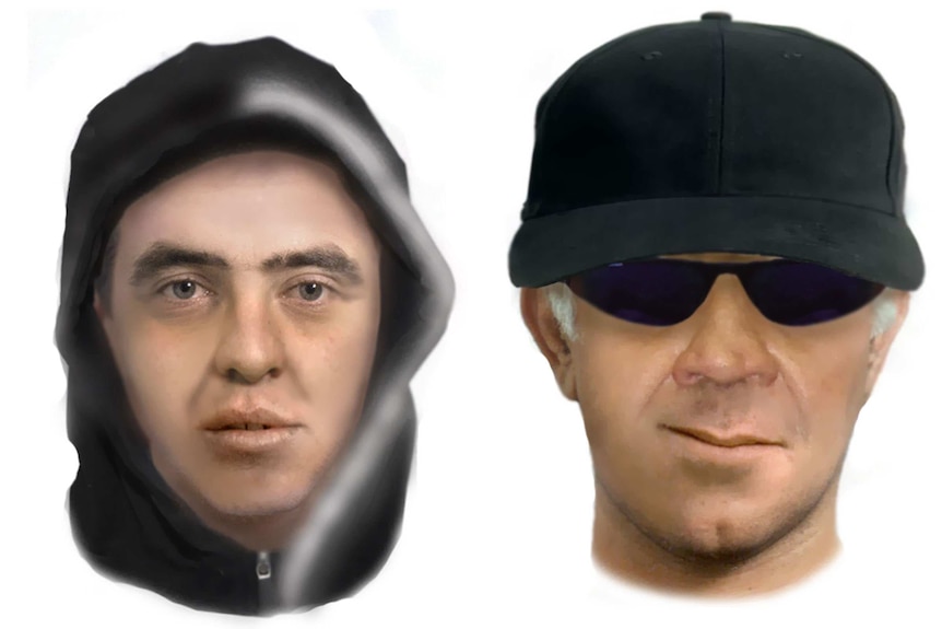 Identification images from Haberfield and Guildford sex attacks
