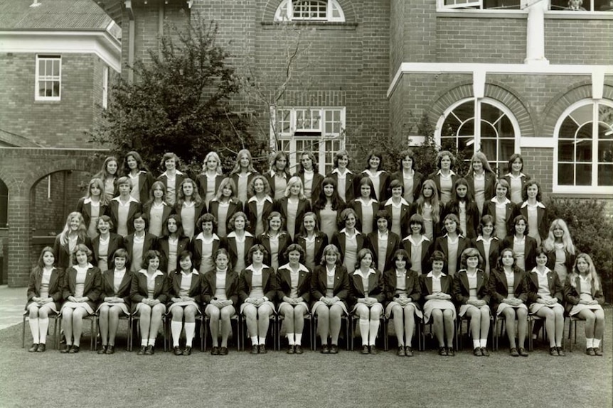 The first girls to attend Barker College