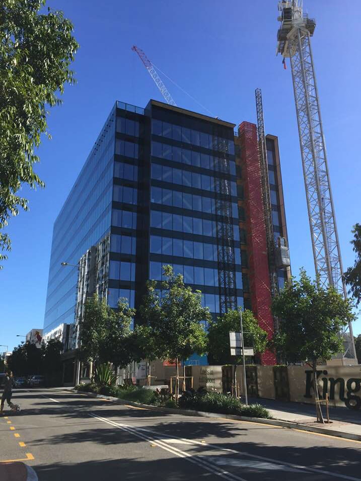 Timber building under construction