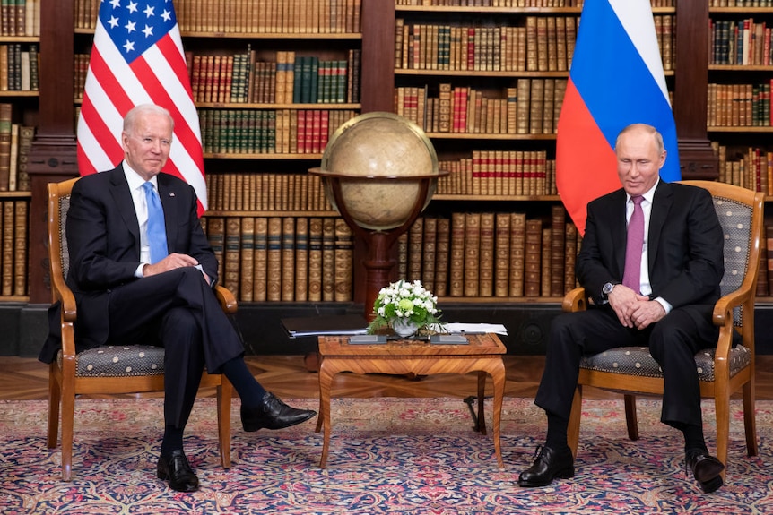 Joe Biden and Vladimir Putin meet to discuss the US-Russia summit.
