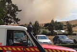 Fire crews fighting a blaze in the Derwent Valley