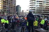 Cyclists protest demolition