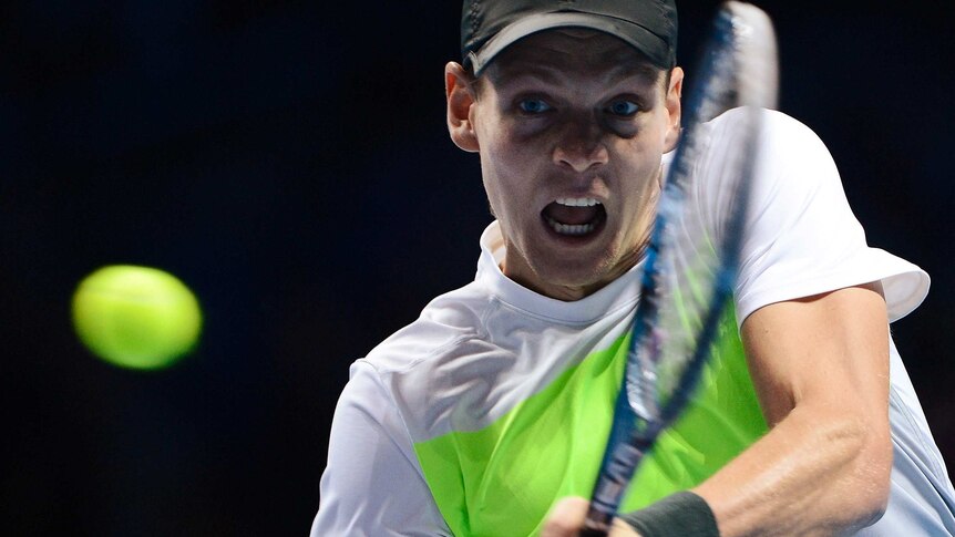 In with a chance ... Tomas Berdych remains in the hunt for a Tour Finals semi berth