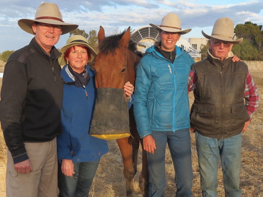 From left, Andrew Gibson, Terrill Riley-Gibson, Anna Hoogeboom and Harold Riley