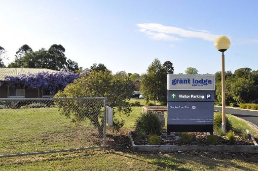 The exterior of an aged care residential facility called Grant Lodge.