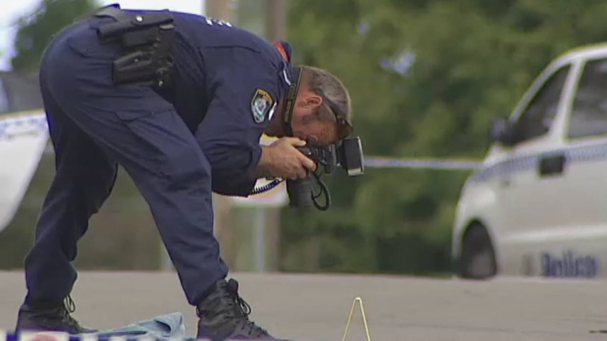 NSW Police at the scene of a Sydney shooting