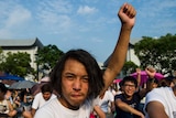 Hong Kong students protest