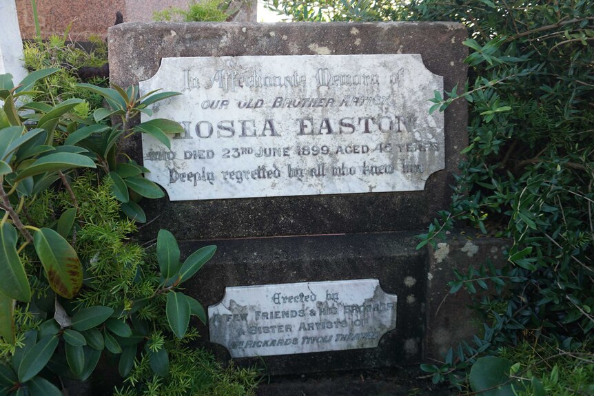 Hosea Easton's gravestone