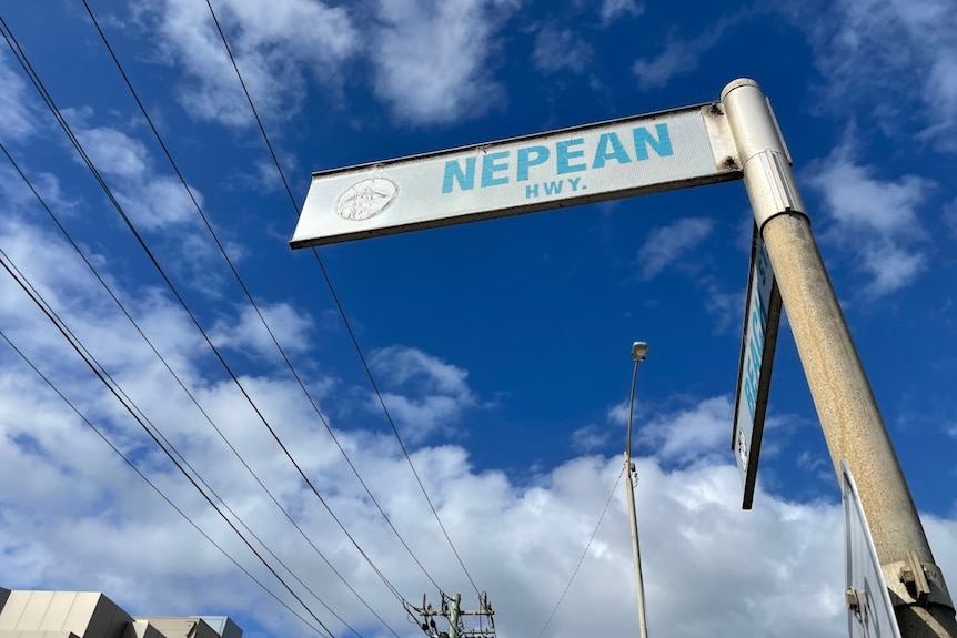 A street sign for the Nepean Highway.