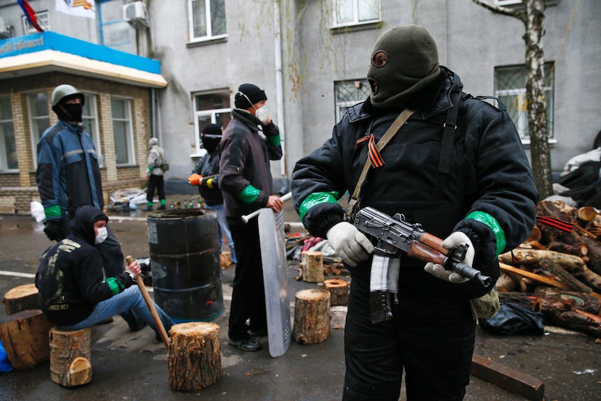 Pro-Russian separatists in the east of Ukraine.