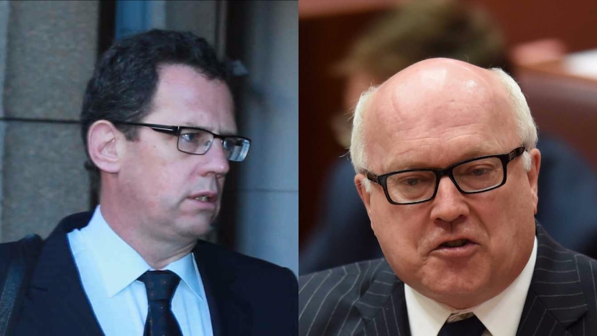 Justin Gleeson and George Brandis