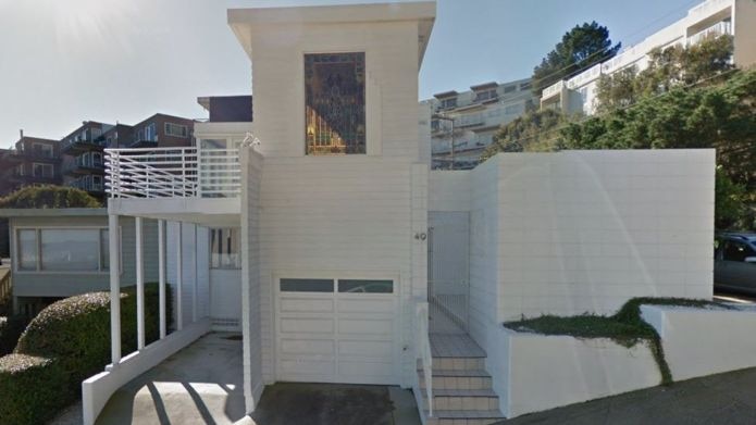 The Richard Neutra house in San Francisco in 2014, before it was demolished.