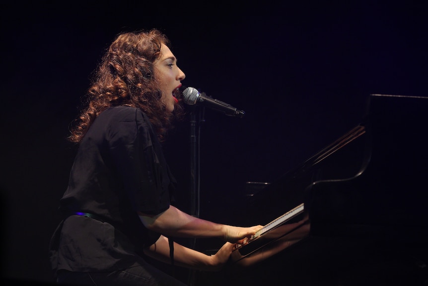 Regina Spektor performs at Splendour in the Grass last year.