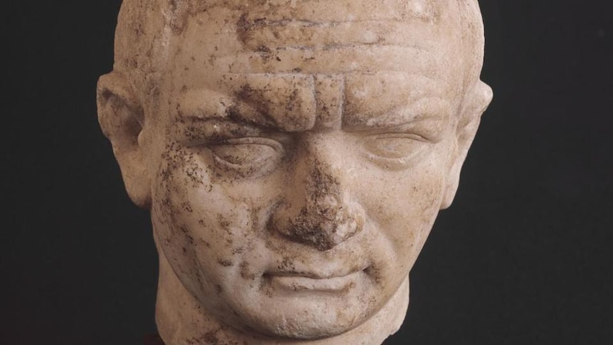 Marble bust of Emperor Vespasian