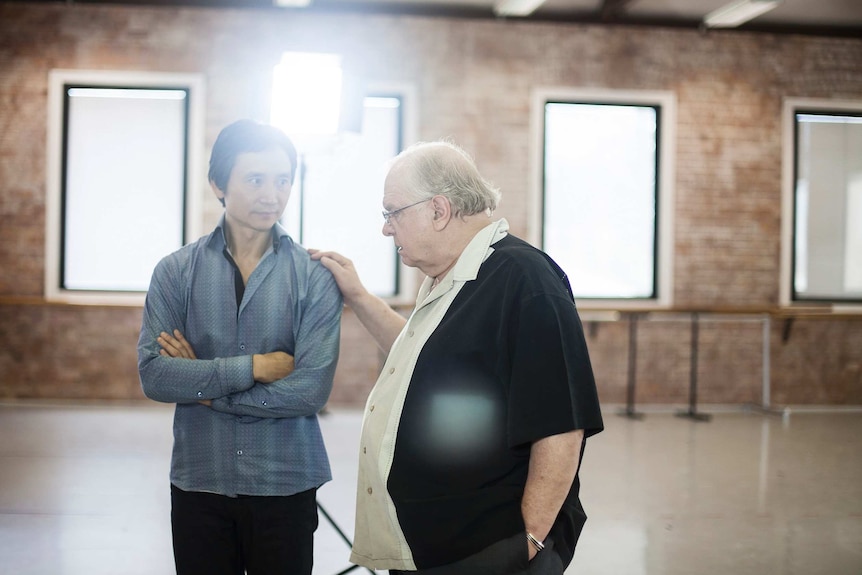 Li Cunxin with friend Ben Stevenson in 2013