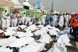 Bodies of Hajj pilgrims after stampede in Mina