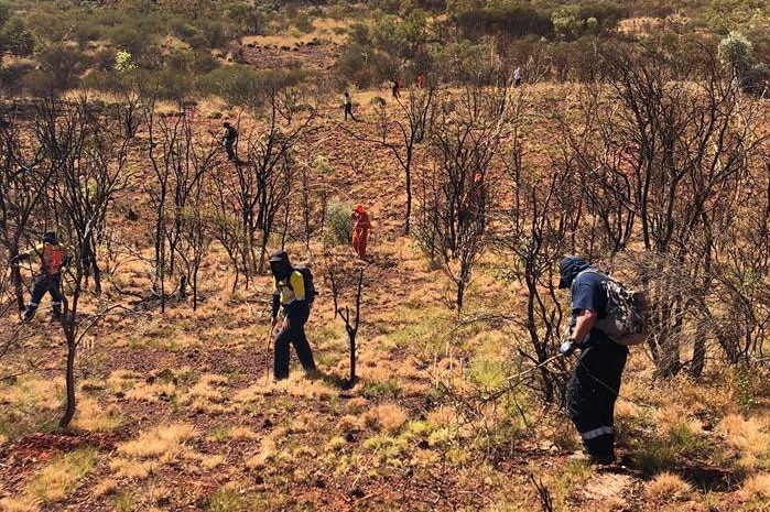 Emergency workers search scrubland for Felicity Shadbolt