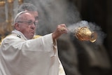 Pope Francis leads Easter Vigil Prayers at St Peter's Basilica