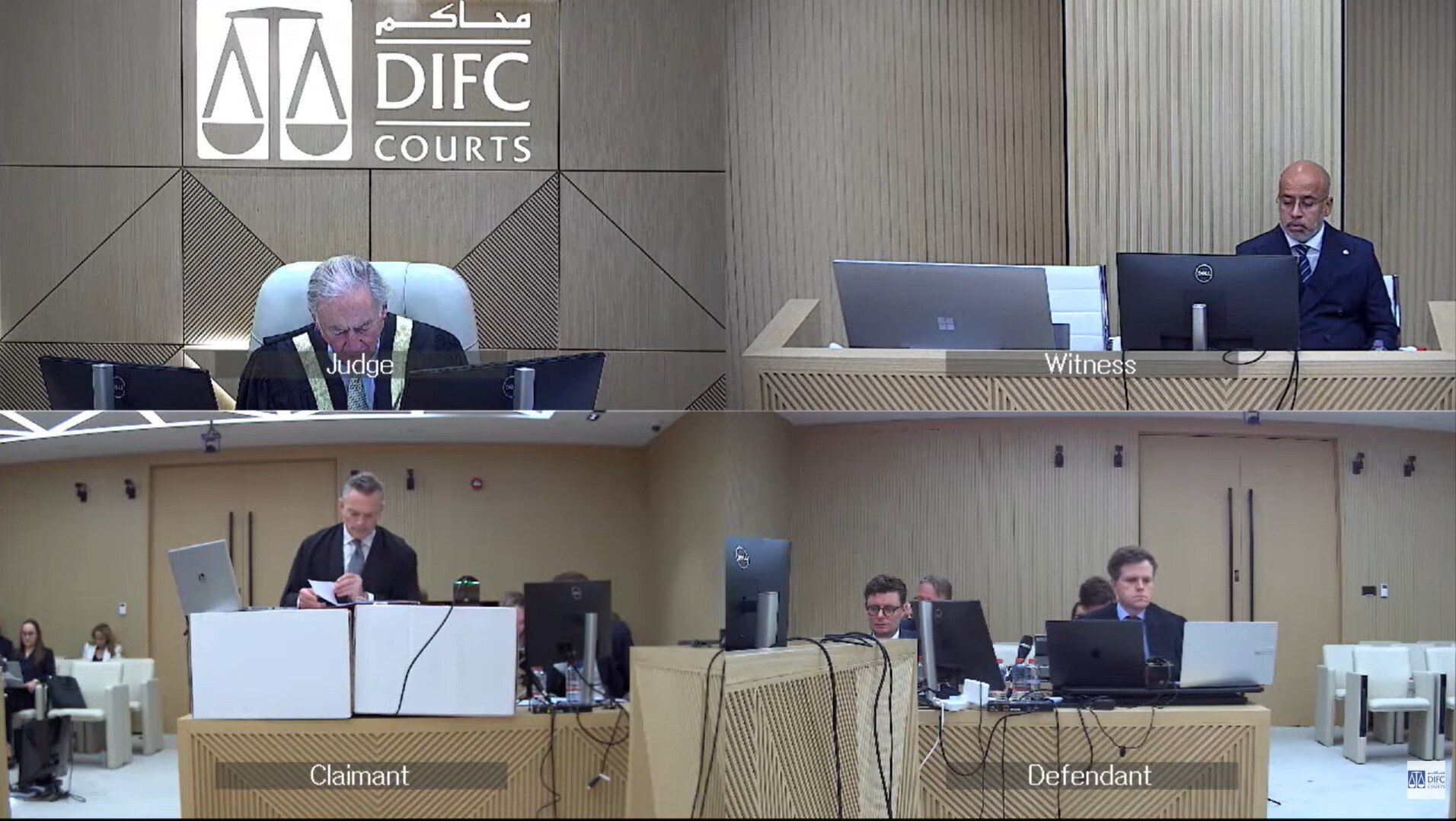 Uma captura de tela de um processo judicial com quatro telas.