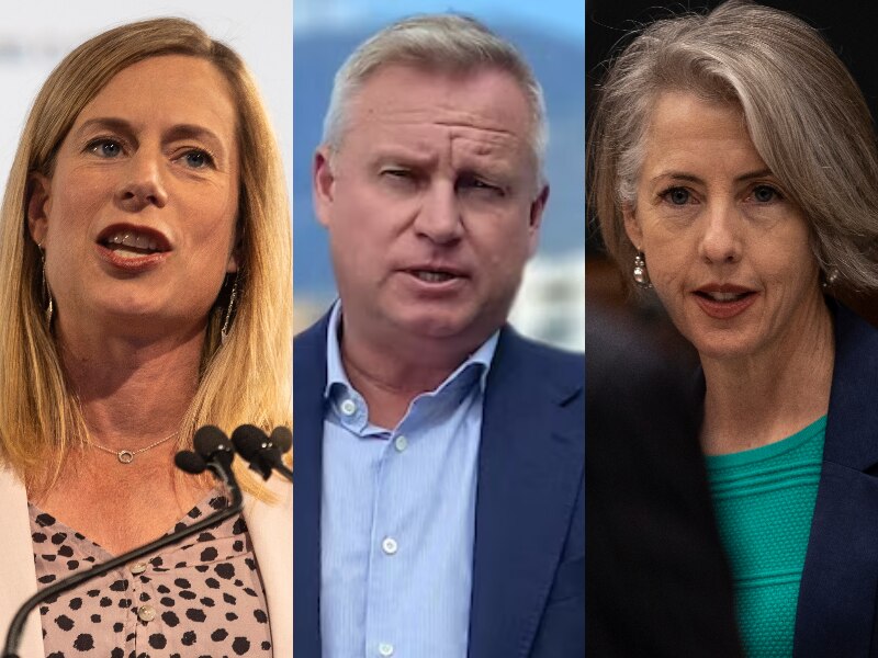 Rebecca White, Jeremy Rockliff, Rosalie Woodruff