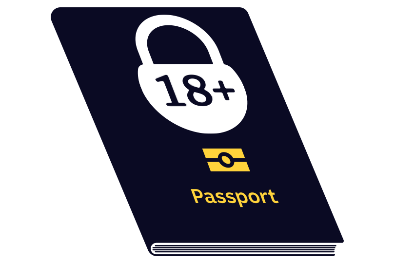 A passport with a lock on it