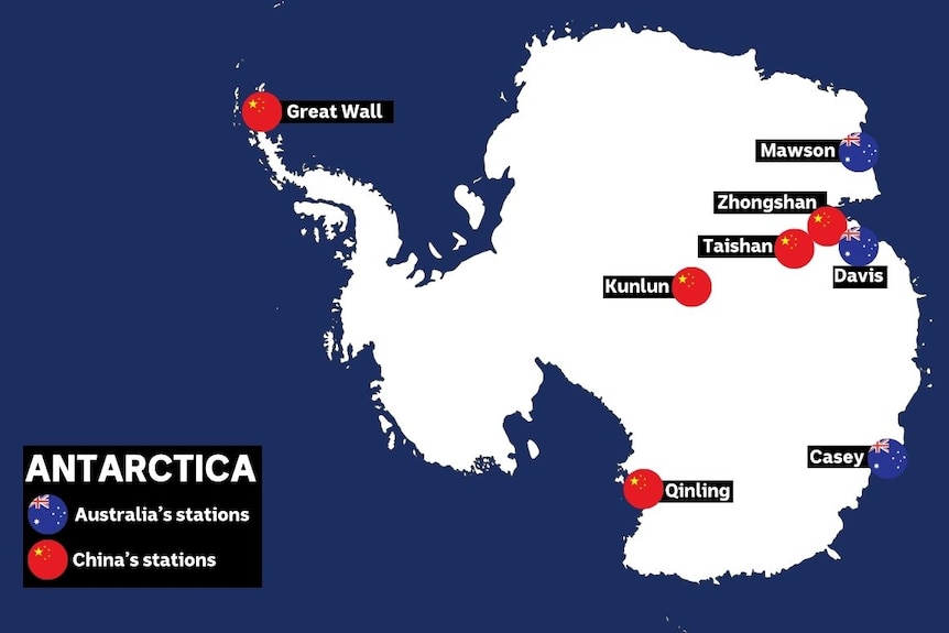 Chinese new station at the antarctica