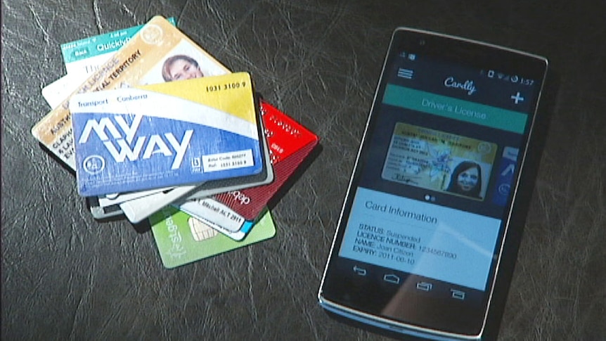 Imagine Team's Cardly app acts as a digital wallet.