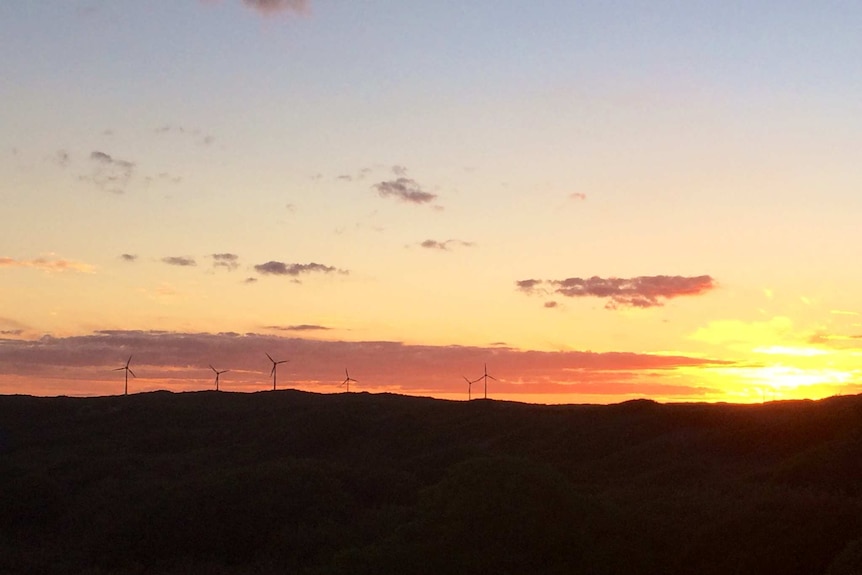 The Ten Mile Lagoon wind farm in Esperance