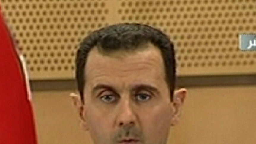 Bashar al-Assad appears on Syrian TV