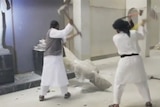 Artefacts destroyed in Mosul museum