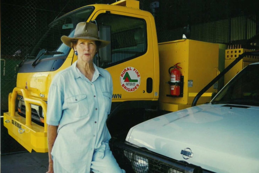 Pauline with an RFS truck