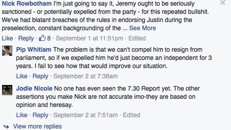 Nick Rowbotham Facebook post