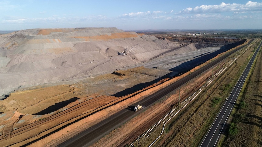 Drone image of a coal mine
