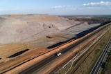 Drone image of a coal mine