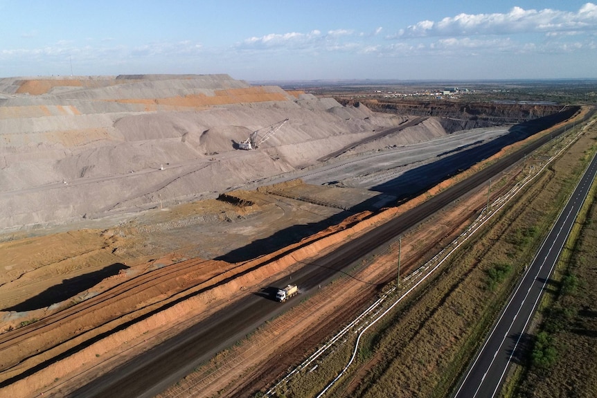 Drone image of a coal mine