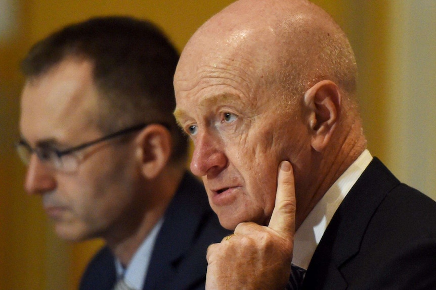 Glenn Stevens addresses committee