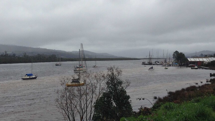 A minor flood warning remains for the Huon area.
