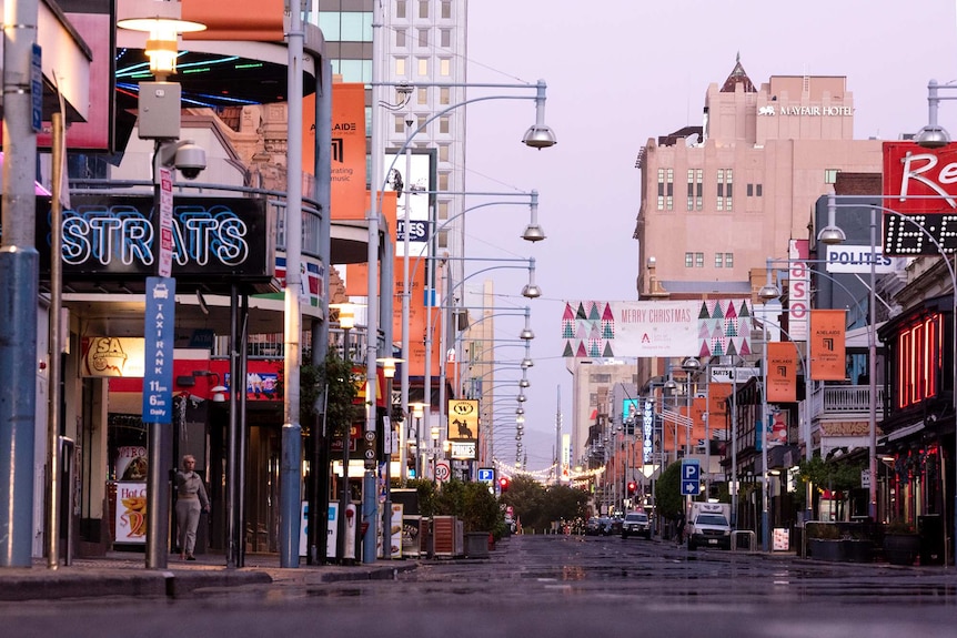 An empty Hindley Street.