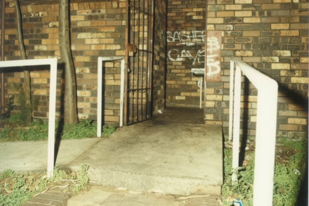 An old toilet block entrance