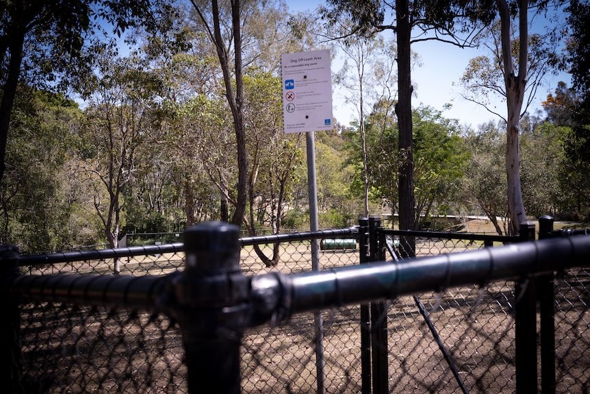 An off leash dog park